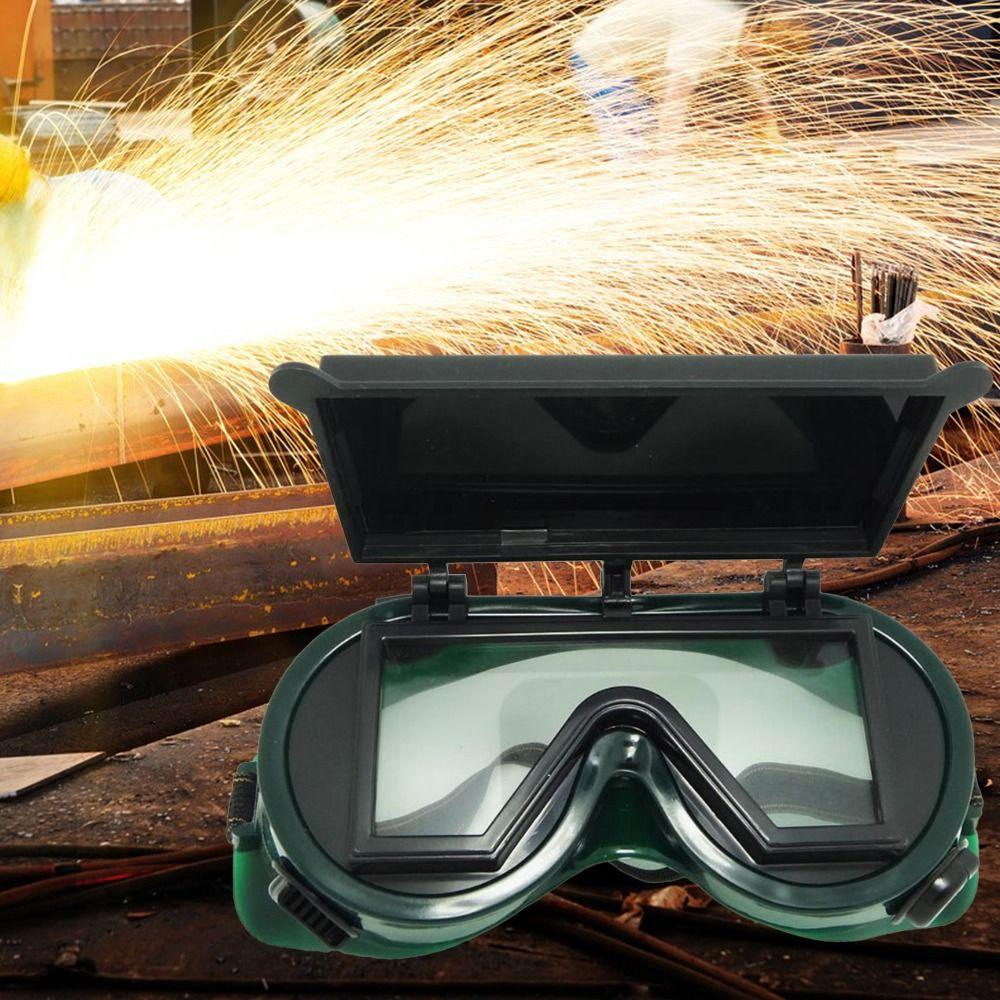 Work Safety Welding Goggles With Flip Cap Welder Accessory Eye Protector Protection Eyeglass