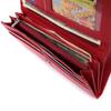 Roomy Women's Wallet with Two Flaps Made of Genuine Leather ST Leather 22695 Red