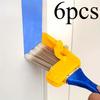 6 шт. Кисть для точной покраски кромок с цветовым разделением - Прочная, легкая, портативная с деревянной ручкой для безупречной покраски кромок стен и потолков своими руками