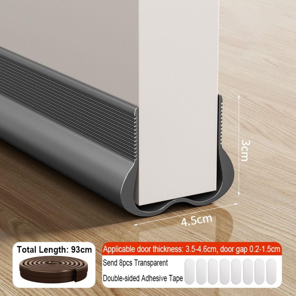 Уплотнительная лента для низа двери с плотным прилеганием, блокирует сквозняки и насекомых, минимизирует трение двери для легкого открывания
