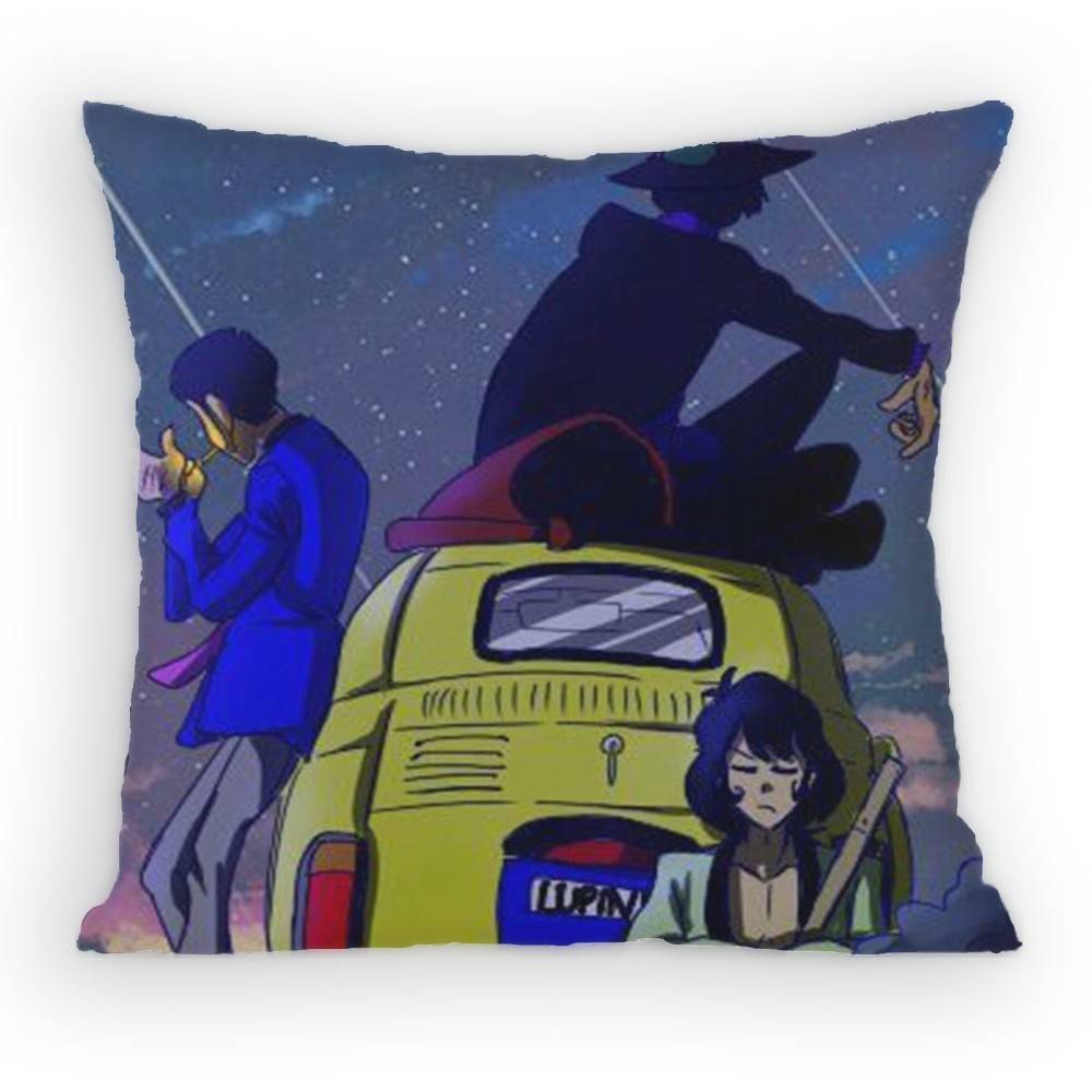 Classic Anime LLupin The Third Pillow Case Antidustmite Pillowcase Invisible zipper silky Sofa cushion cover for bedroom