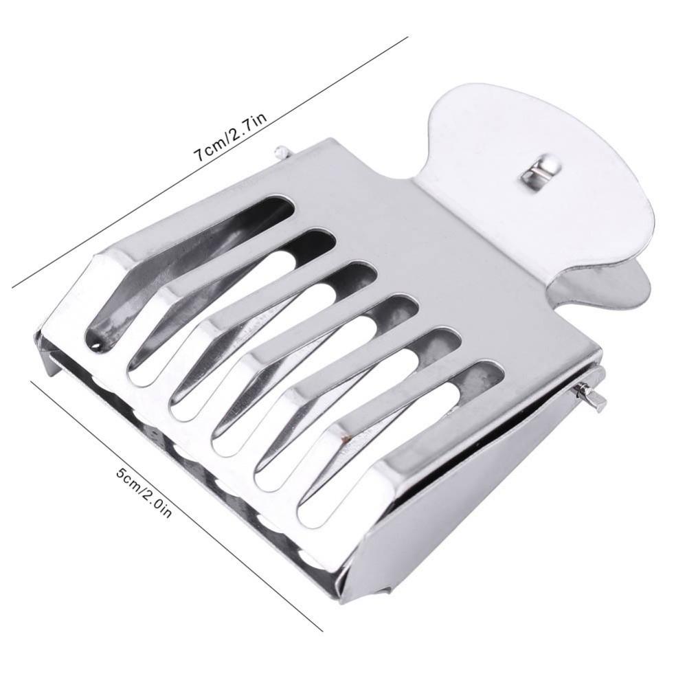 5pcs Durable Queen Bee Catcher Silver Queen Bee Cage Easy to Use Queen Bee Clip Apiculture