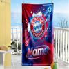 Bayern Munich Fan Artwork Customized Name Beach Towel Quick-Dry Soft Microfiber