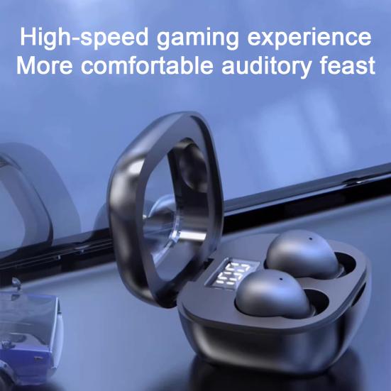 2023 Невидимая мини-беспроводная гарнитура с шумоподавлением, Hi-Fi звук, светодиодный дисплей, компактные Bluetooth-совместимые наушники 5.3