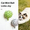 Мячик с кошачьей мятой Игрушка для кошек Мячик-рыба-фугу Вращающаяся лизательная игрушка Резиновая интерактивная жевательная игрушка