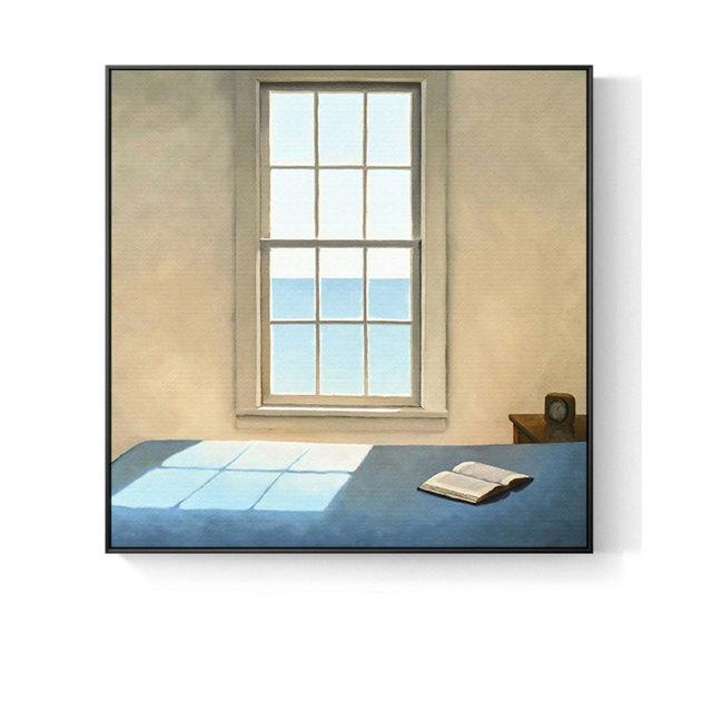 Nordic Window Outside Landscape Scenery Interior Canvas Painting for Living Room Home Decoration Print Picture Wall Art Posters