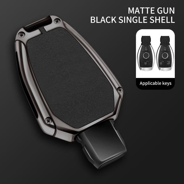 Чехол для дистанционного ключа автомобиля из цинкового сплава, брелок для Mercedes Benz ABCE Class GLA CLA GLC CLS W204 W221 W205 W176 W212 W463 AMG