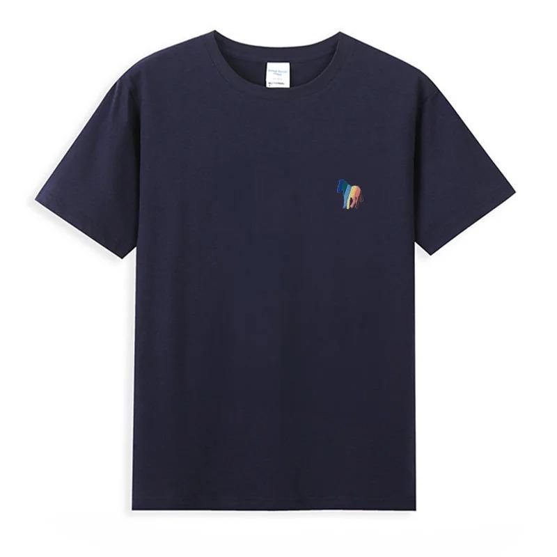 Hot Sales Cotton T-shirt Unisex/Women Summer Luxury Brand Embroidery Korean Style Short Sleeve Tops Fashion Round Neck Classic Tees Unisex