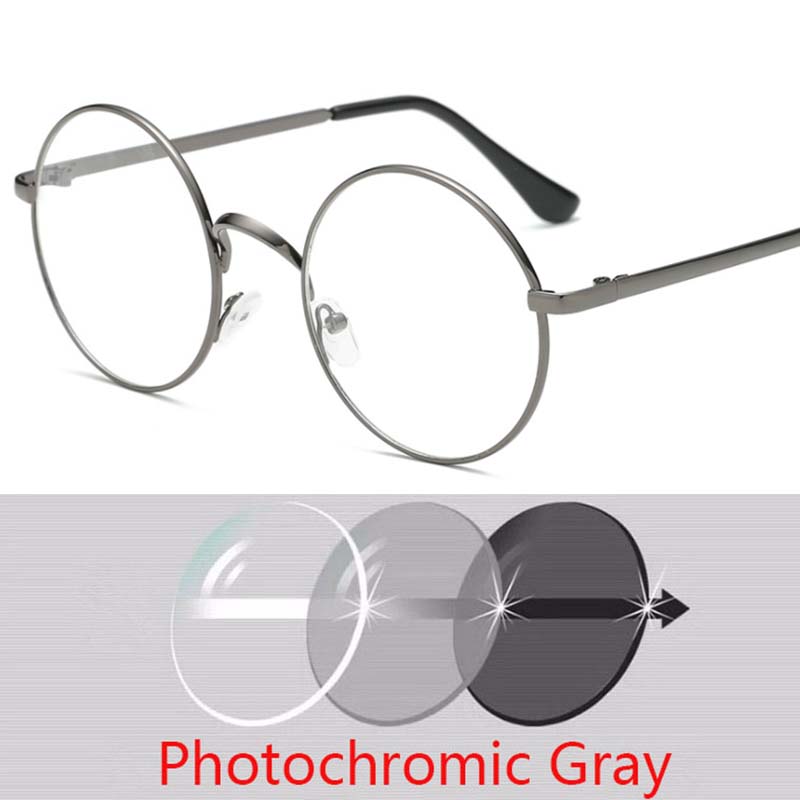 Metal Hyperopia Diopter SPH +0.5 +1 +1.5 +2 +2.5 +3 +3.5 +4 +4.5 +5 +6 Round Frame 1.56 index Green Coated Lens Reading Glasses