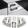 Cars Accessories Door Bowl Handle Cover For Toyota C-HR 2017- Carbon Fiber Silver Car Decoration Styling Upgrade