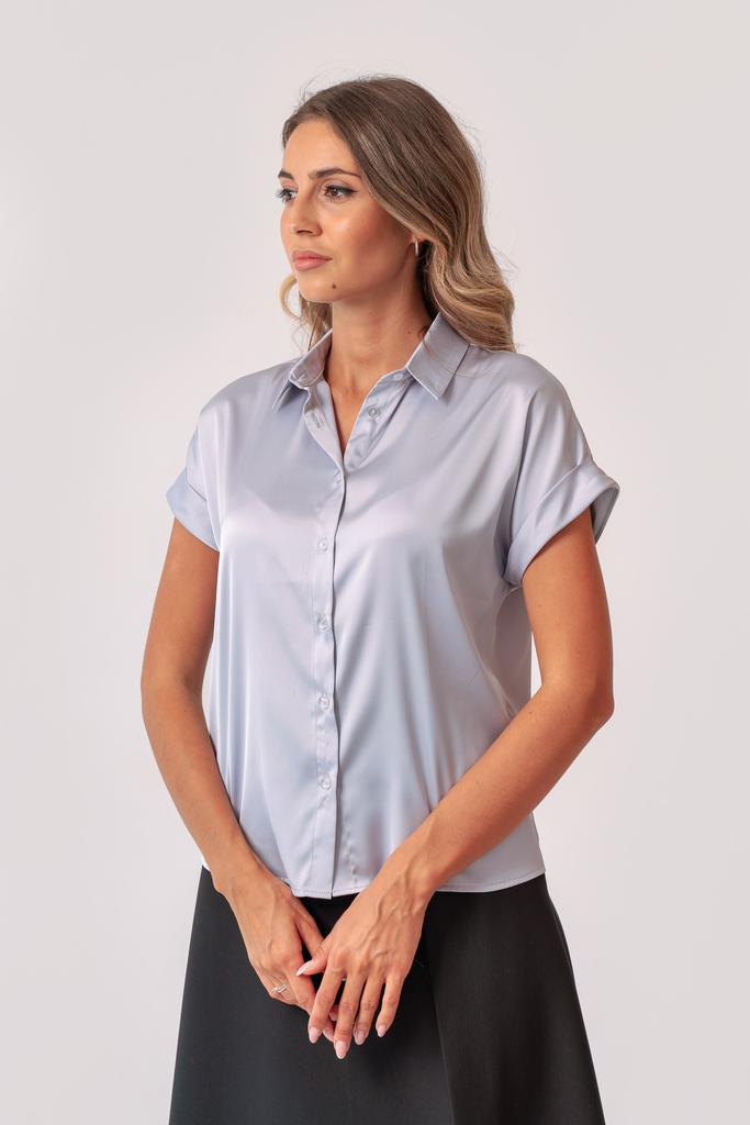 Блуза легкая летняя с коротким рукавом 