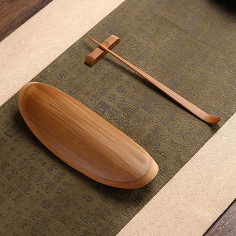 Traditional Chinese Teas Ceremony Set 3 Bamboos Tool With Intricate Carvings For Precise Brewing Family Gatherings And Cultural Display