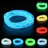 1m 3m 5m Glow EL Wire LED Neon Light Flexible 3V AA Battery Powered LED Rope Tube Sewable Tagled Lamp Clothing Dance Car