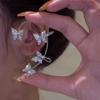 Fashion Butterfly Earrings Hanging Female Temperament High No Ear Hole Earrings Design Earrings