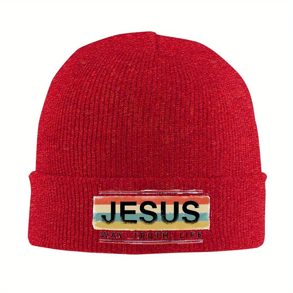 pc Jesus Beanie Hats Way Skullies Beanies Outdoor Sport Warm Soft Men Women Caps Winter Design Casual Bonnet Hats Gift