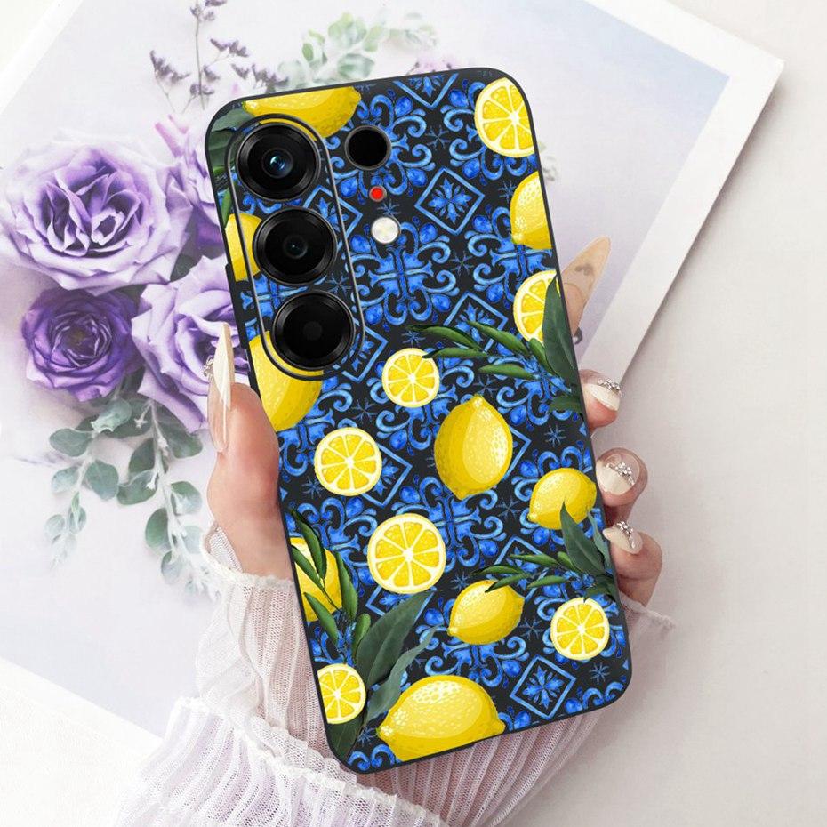 Модный Чехол для Телефона с Буквой Для Tecno Camon 50 4G Задняя Крышка Для Tecno Camon50 4G CN5 Мягкие Черные Силиконовые Чехлы