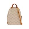 MCM Stark Lauretos Monogram Coated Canvas And Leather Mini Backpack Women Backpack Beige MMKESVE03I9001