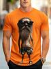 Funny Unisex Funny 3d Old Unisex Graphic Tee Cool Hipster Cartoon Character With Sunglasses Casual Streetwear Short Sleeve Tops