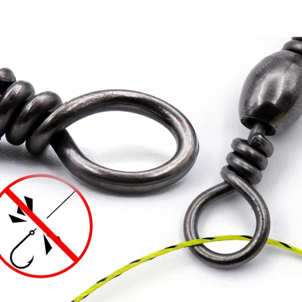 50 шт. Коннектор вертлюжки быстрые вертлюжки рыболовная леска соединитель бочкообразные вертлюги морская рыбалка