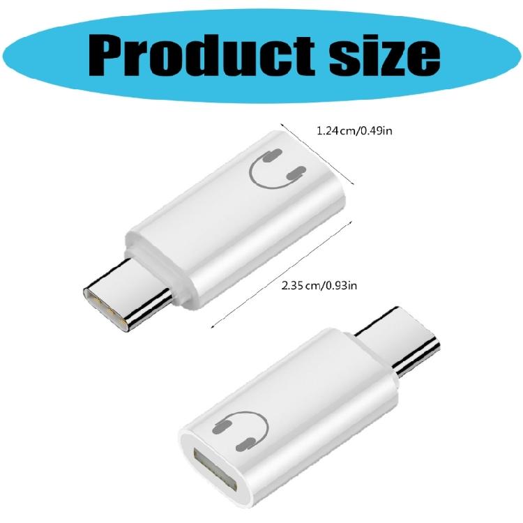 Переходники USB C на 8-контактный разъем для наушников Адаптер USB Type-C (папа) на 8-контактный (мама) для телефона/планшета Без функции зарядки