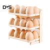 Egg Storage Container Large Capacity Food Grade BPA Free Foldable Design Portable Egg Holder Refrigerator Tray