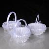 Handheld Flower Girl Basket White Wedding Decoration Basket Lace Flower Basket  Party Home Decor