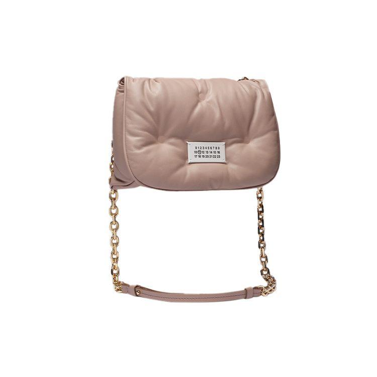 Maison Margiela Glam Slam Цифровой логотип Цепочка Ремень на плечо Сумка через плечо Женские сумки Розовый SB1WG0019P4300T4310