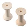 20PCS Wooden Empty Thread Spools 20PCS Natural Wire Weaving Bobbins  Sewing Machines