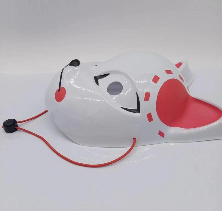 Demon Slayer Masks Tanjiro Rabbit Party Scar COS Fox Full Face Headgear Naruto Mask