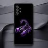 Cool insect Scorpion Phone Case For Samsung Galaxy A13,A21s,A22,A31,A32,A52,A53,A71,A80,A91 Soft Black Phone Cover