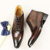 Модная Роскошная Мужская Обувь Натуральная Кожа Коровья Кожа Обувь Для Успешного Джентльмена Дизайн Костюма Полностью Ручная Работа Модные Высококачественные Мужские Ботинки
