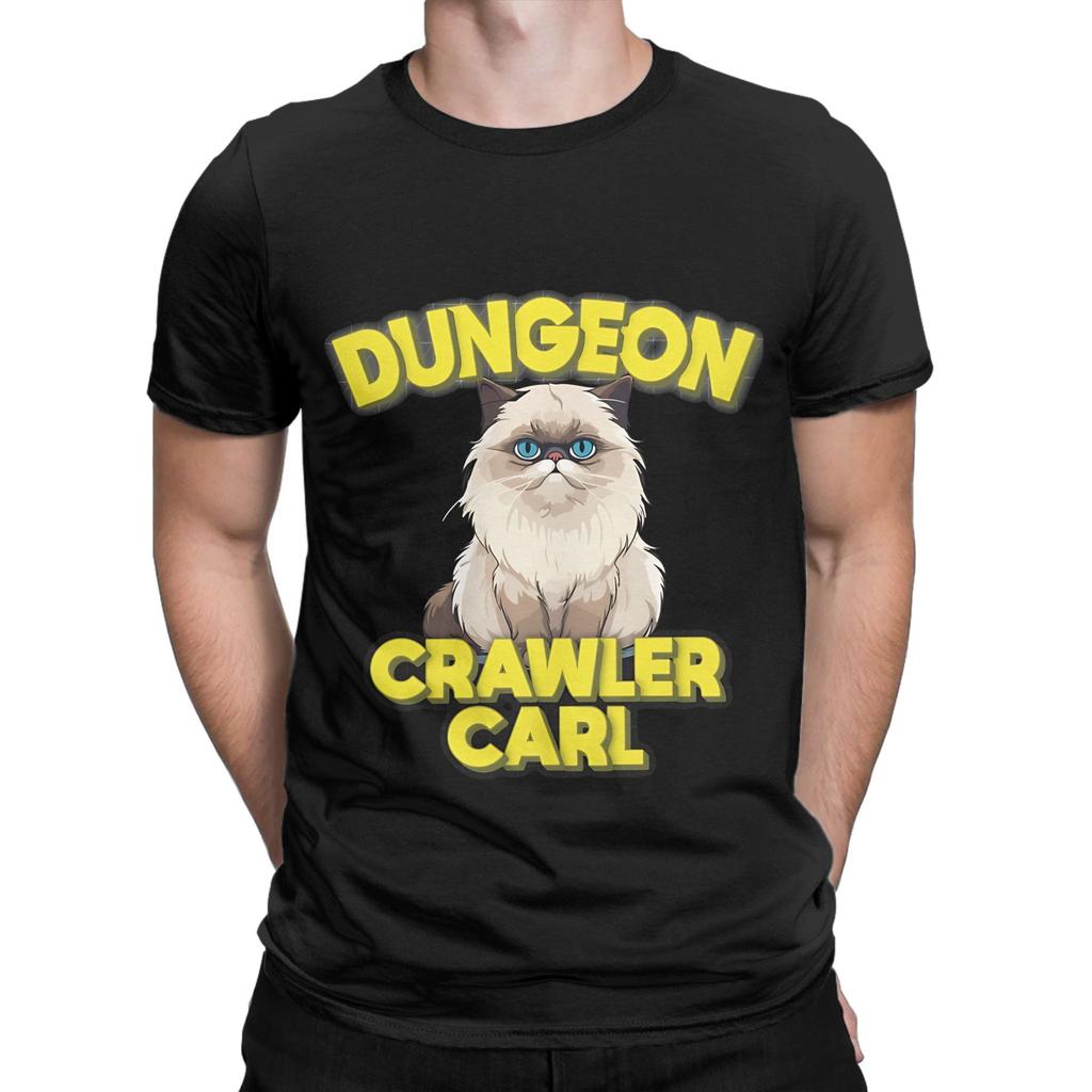 Dungeon Crawler Carl painting Novelty 100% Cotton T-Shirt Dungeon Crawler Carl Tops Tees For Me