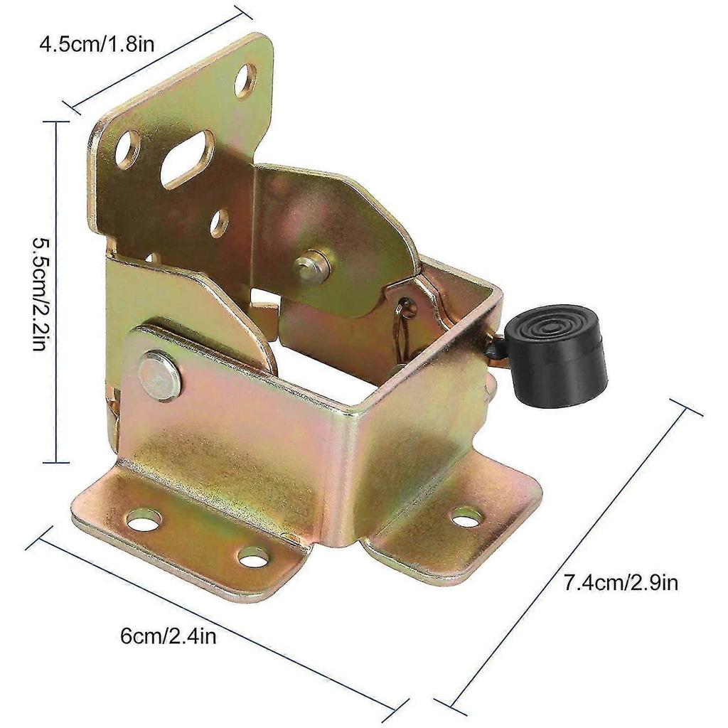 12pcs Self-locking Hinge, 90 Degrees Iron Lock Extension Table Leg, Foldable