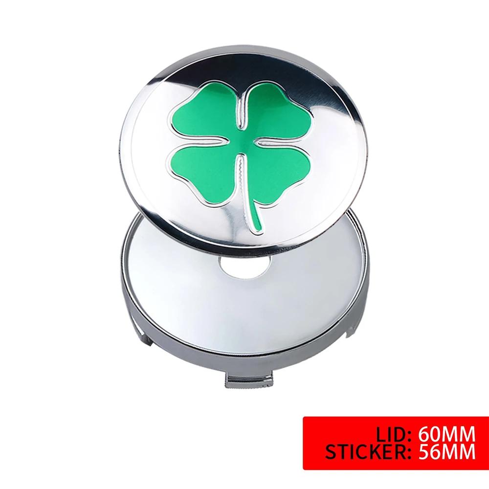 Car Sticker For Alfa Romeo 159 147 4Pcs Car Wheel Center Hub Caps Stickers Emblem Decal Decorate For Alfa Romeo Giulia Stelvio M WZACF1