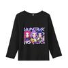 K-Pop Истребители Демонов Футболки с длинным рукавом для девочек Кавайные мультяшные топы с принтом Детские повседневные футболки Осенняя детская одежда