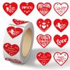 Cartoon Holiday Gift Sealing Stickers - 500 Self-Adhesive Journal Stickers per Roll
