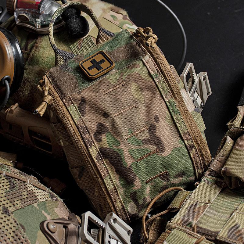 MOLLE Аптечка первой помощи Сумка на поясной ремень Жилет для переноски пластин Кемпинг на открытом воздухе Быстрое реагирование Аптечка первой помощи на открытом воздухе Набор инструментов