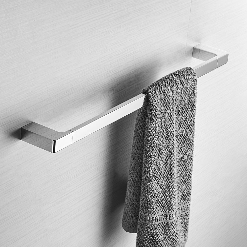 Metal Bathroom Series European Modern Towel Ring Toilet Paper Holder Cup Holder Robe Hook Bathroom Hardware FM-5700