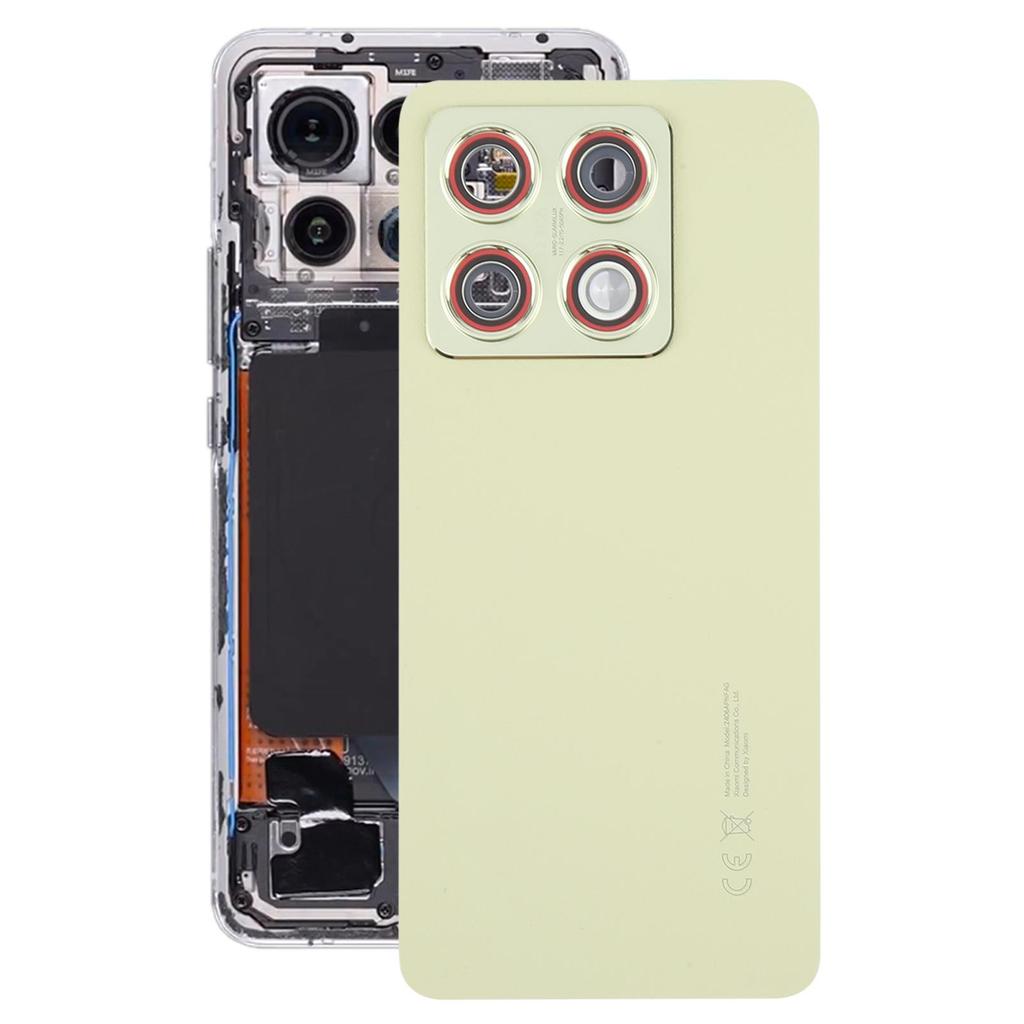 Задняя крышка из кожи для телефона Xiaomi 14T, запчасти, корпус, ремонт, замена