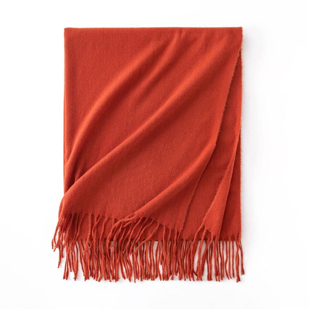 Cashmere Feel Scarf Autumn and Winter Korean Imitation Cashmere Girls High End Shawl Warm Scarf