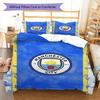 Bright MCFC Future Bedding Quilt Set Quilt Cover Pillowcase Home Decoration Birthday Gift (1 * duvet cover + 2 * pillowcase, without core)