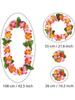 2 Set Hawaiian Leis Bulk, Tropical Flower Lei Hawaiian Lei Beach Hawaii Luau Party Favors Decoration DIY Decoration Fancy Dress & Party