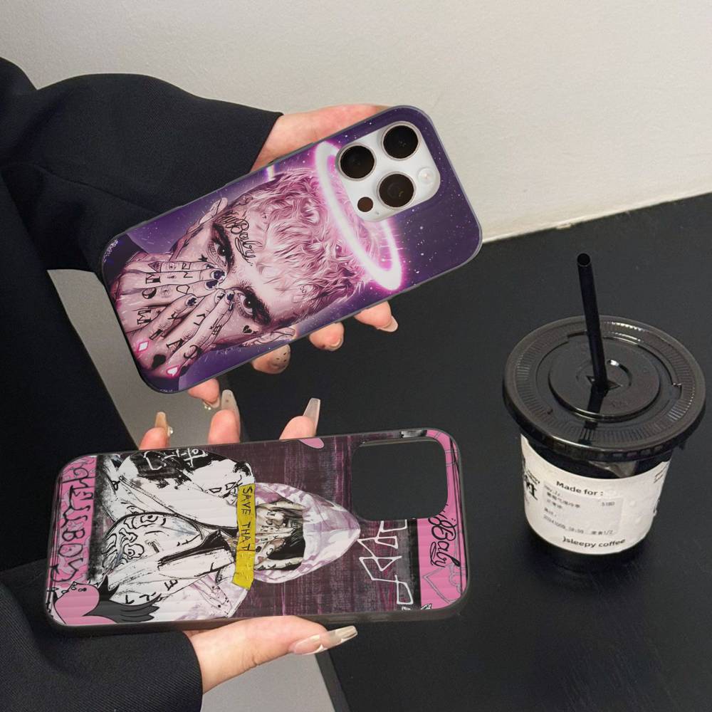 Emo Rapper Lil Peep For IPhone 17 16 15 11 12 13 14 Pro Max Plus Pro Corrugated Translucent Back Phone Cover