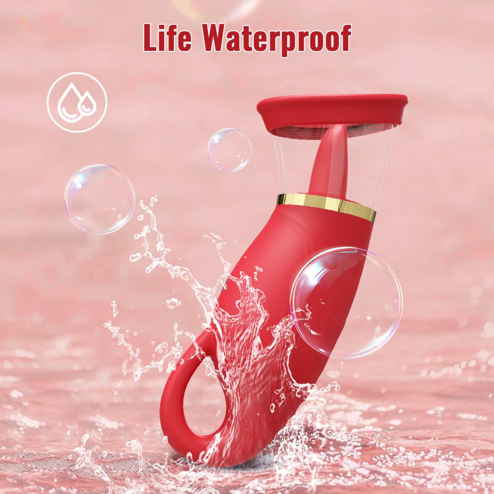 Вибратор для сосания языка и лизания для женщин, вакуумная присоска для клитора, стимулятор орального влагалища, соски, вибрирующие женские секс-игрушки для взрослых