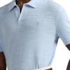 Мужская однотонная рубашка-поло Polo Ralph Lauren с воротником и манжетами в рубчик tops 710B13891-002