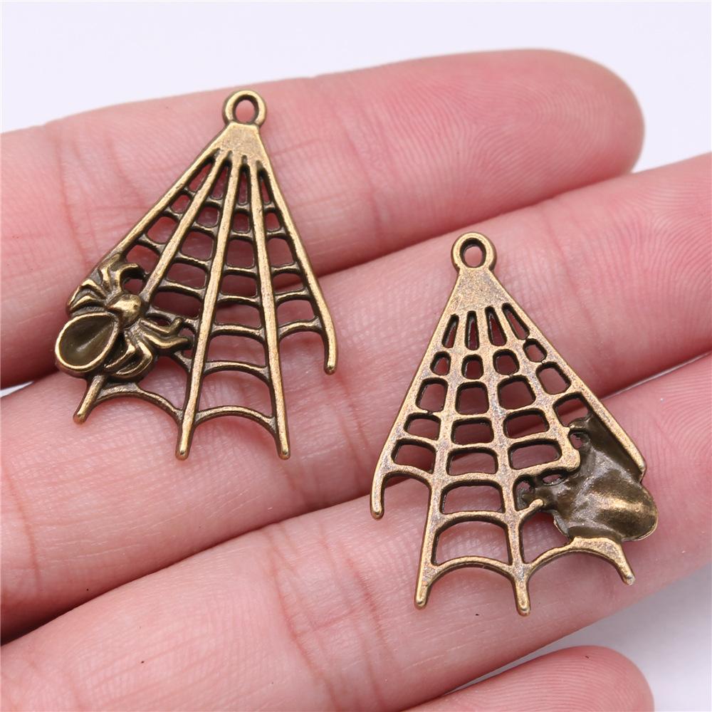 10pcs Spider Charms For Halloween Jewelry Making Halloween Decoration Handmade Craft Accessories
