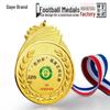 Customizable School Competition Football Medals - Gold, Silver, Bronze Sports Meet Prizes