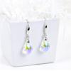 Long Dangle Earrings Zircon Stone Earrings Rainbow Water Drop Earrings Colorful Boho Women
