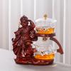 Творческий стеклянный чайный сервиз Monkey King, автоматический чайник, термостойкий чай Kungfu, питье чая, приготовление чая