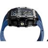 Tsar Bomba Men's Watch 50M Waterproof Classic Tonneau Face Sapphire Crystal Silicone Strap Japanese Movement Blue 10 Case Thickness 16.8mm